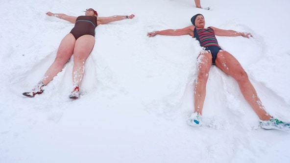 'Snow Angel Challenge': Why are kids doing snow angels in bathing suits?