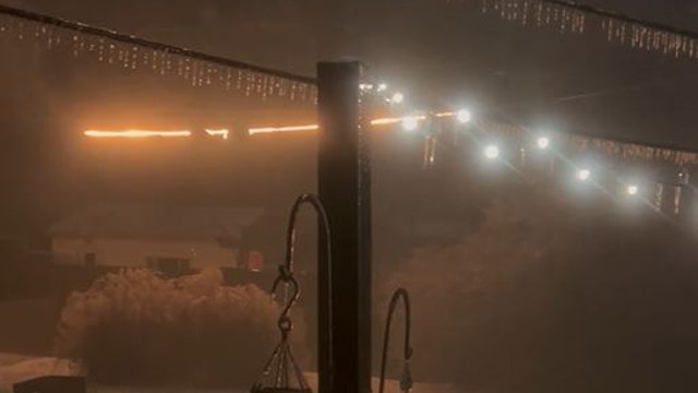“Get in the house!" Icy power lines catch fire during Indiana storm