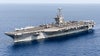 U.S. aircraft carrier collides with large cargo ship in Mediterranean Sea