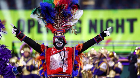 NFL stencils new messages in Super Bowl end zones amid national tragedies