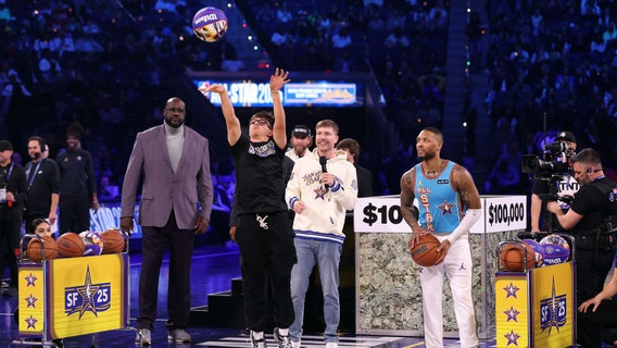 Teen wins $100K for beating NBA star Damian Lillard in 3-point challenge