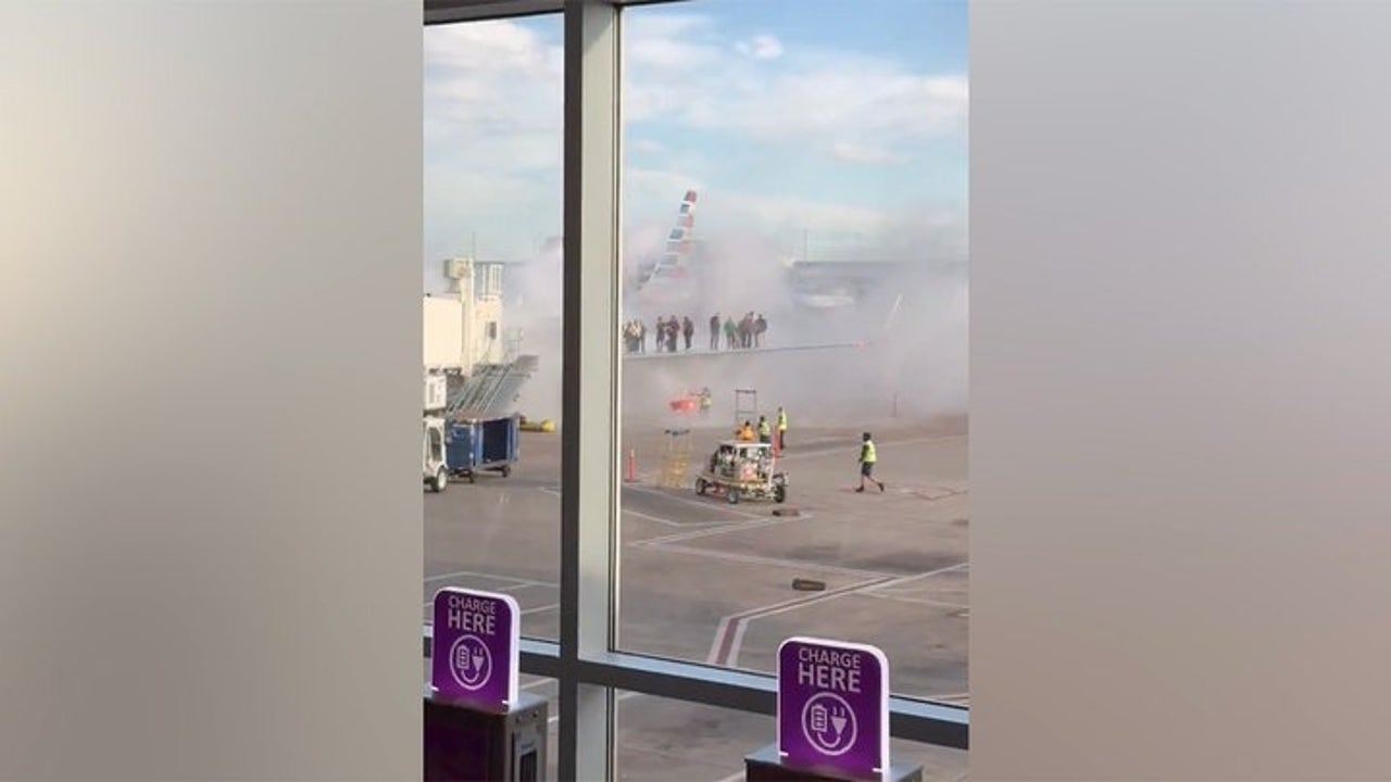 American Airlines flight catches fire after landing in Denver, FAA investigating