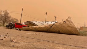 Oklahoma wildfires fueled by high winds, dry weather; 3 killed in Texas dust storm