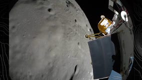 Intuitive Machines' second moon lander touches down but could be on its side – again