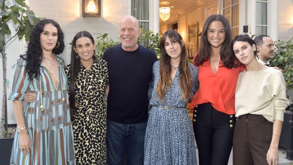 Video shows Bruce Willis dancing with Demi Moore on his 70th birthday