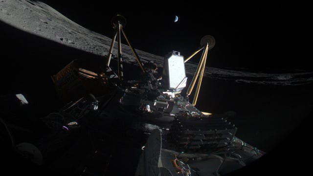 Athena lunar lander declared dead after landing sideways
