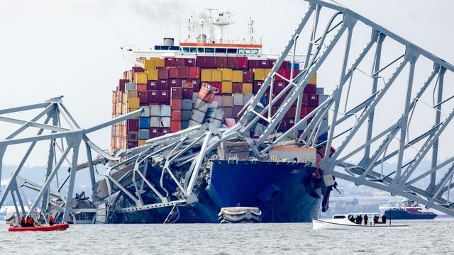 Here are the major US bridges most likely to be struck by ships, according to study