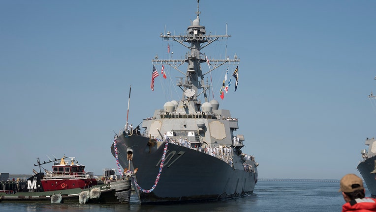 Navy destroyer deployed to support US-Mexico border mission | FOX 35 ...