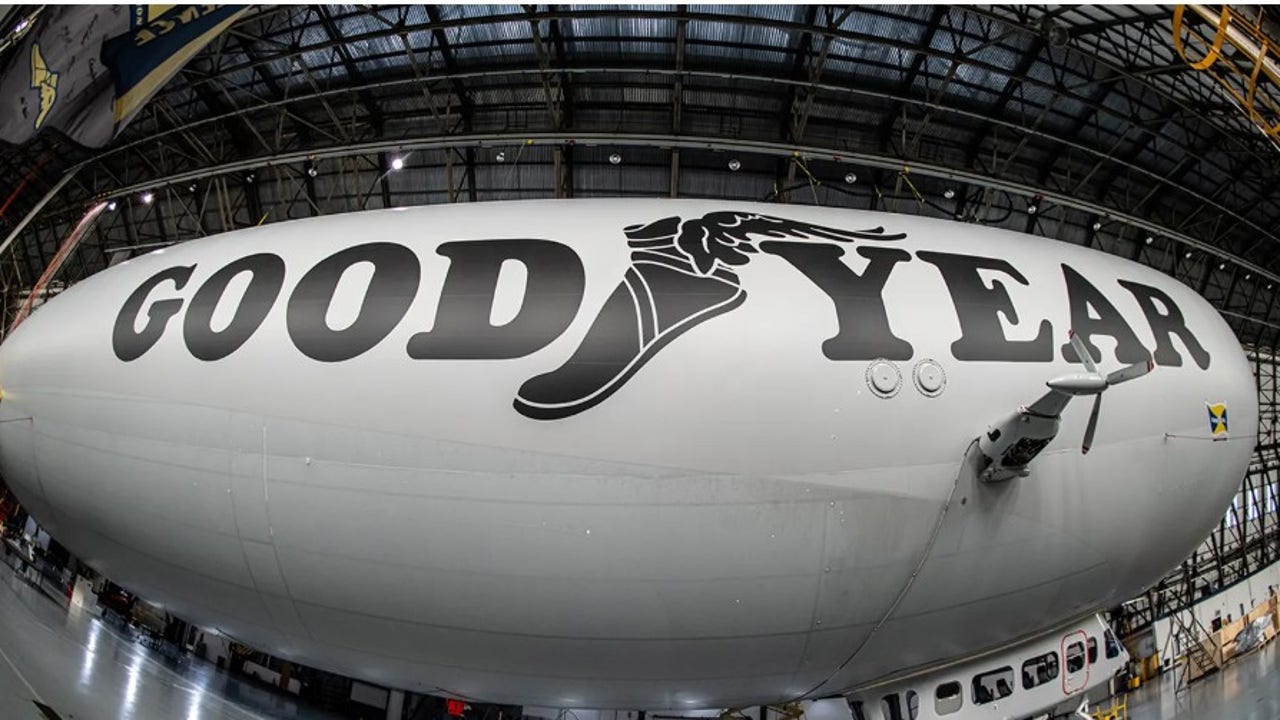 Goodyear Blimp gets vintage makeover in honor of its 100th