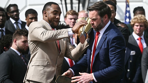 JD Vance drops Ohio State trophy