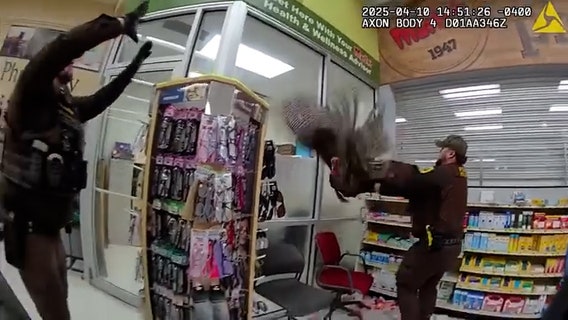 Watch: Wild turkey causes chaos in Indiana supermarket
