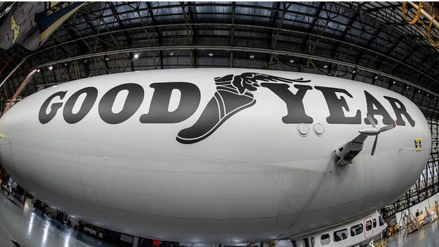 Goodyear Blimp gets vintage makeover in honor of its 100th anniversary