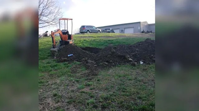See it: Kentucky men go viral after burying minivan to use as storm shelter during severe weather