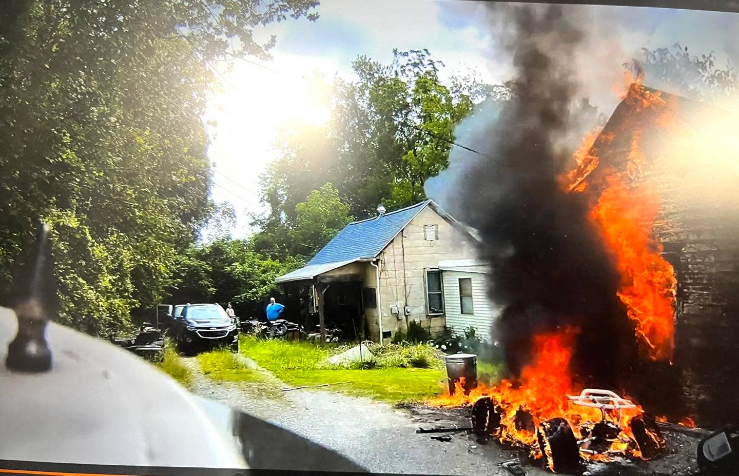 House fire sparked by golf cart bought just an hour earlier