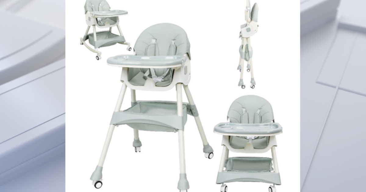 High chairs sold on Amazon recalled for fall and entrapment risk