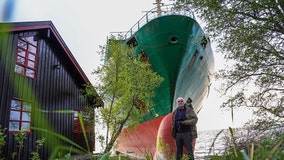Cargo ship operator allegedly fell asleep and ran aground, nearly hitting a home in Norway