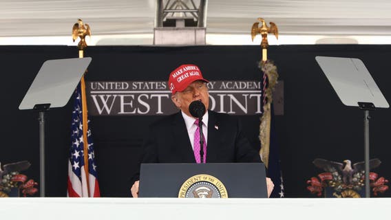 Trump delivers commencement address at West Point