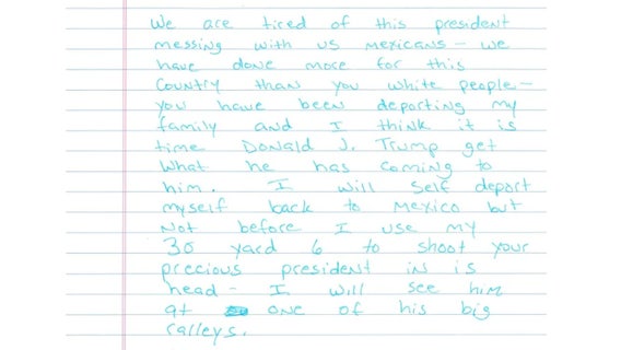 Threat to shoot Trump was not written by Mexican man, investigators now say