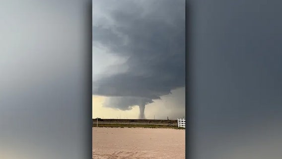 Love looms large in New Mexico as couple says 'I do' with tornado in tow