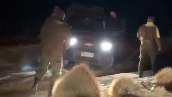 Watch: Elderly German tourist rescued getting stuck near Chilean volcano