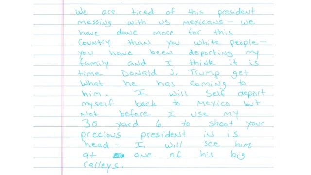 Threat to shoot Trump was not written by Mexican man, investigators now say