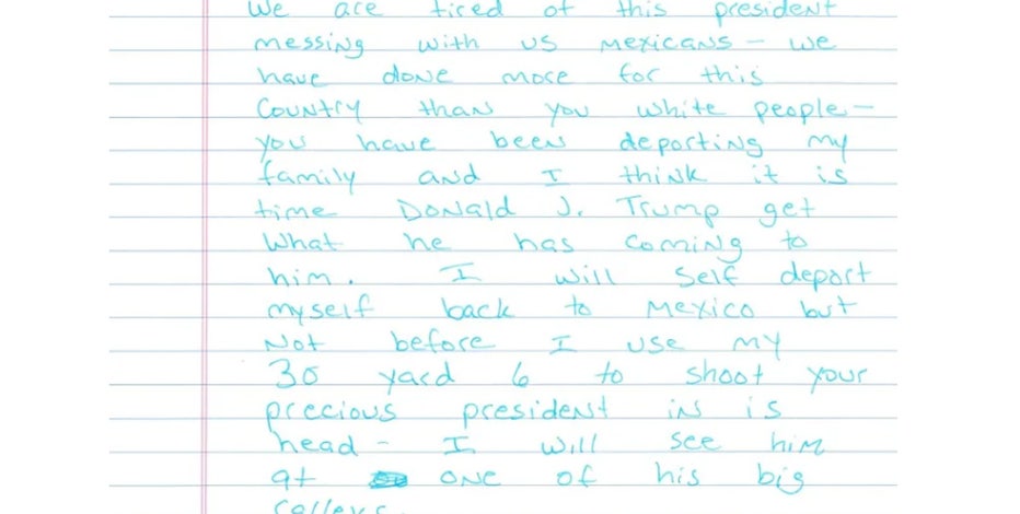 Threat to shoot Trump was not written by Mexican man, investigators now say