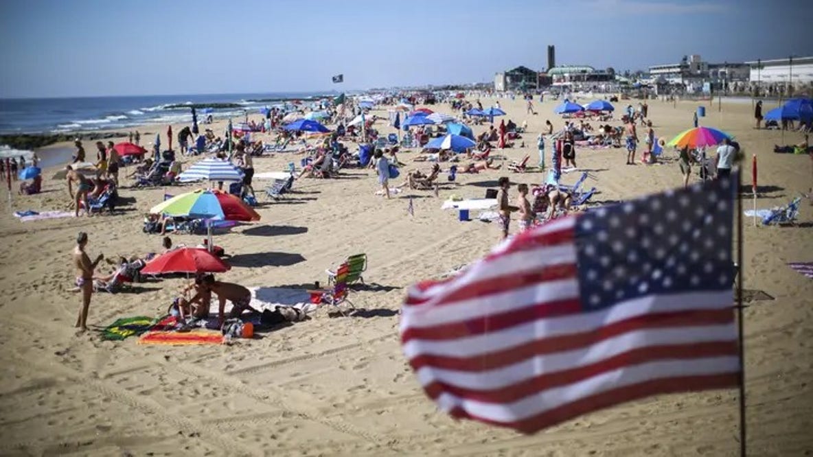 Freak umbrella accident leaves lifeguard impaled in beach day horror