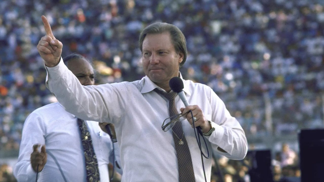 America's longest-running TV evangelist, Jimmy Swaggart, in
