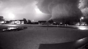 Watch: Doorbell camera captures glimpse of giant wall cloud