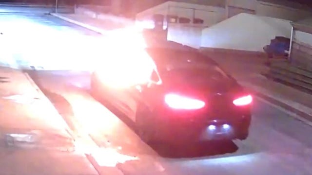 Watch: Arsonists set themselves on fire in botched attack caught on camera