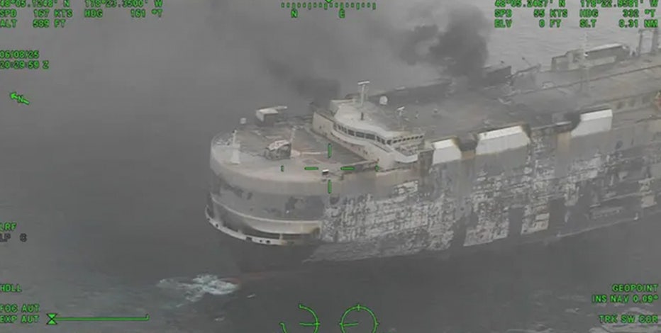 Cargo ship carrying thousands of vehicles sinks off coast of Alaska