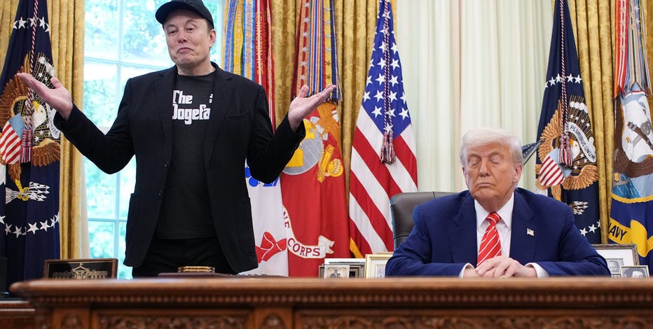 Musk says 'Trump is in the Epstein files' as public feud escalates
