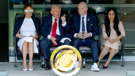 President Trump, first lady attend FIFA Club World Cup final