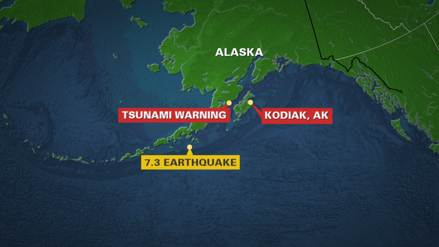 Tsunami warning downgraded to advisory after 7.3 earthquake rocks Alaska coast