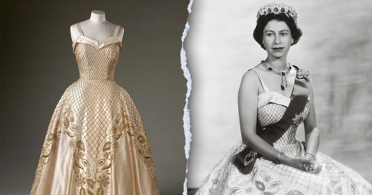即決専用★18K QUEEN ELLZABESH THE SECOND Queen Elizabeth's personal wardrobe choices to debut in major