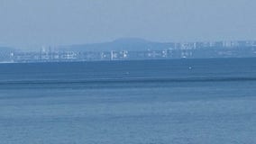 Canadian skyline appears scrambled due to spooky mirage
