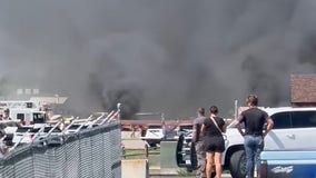 Plane crashes while landing in Montana, igniting fire