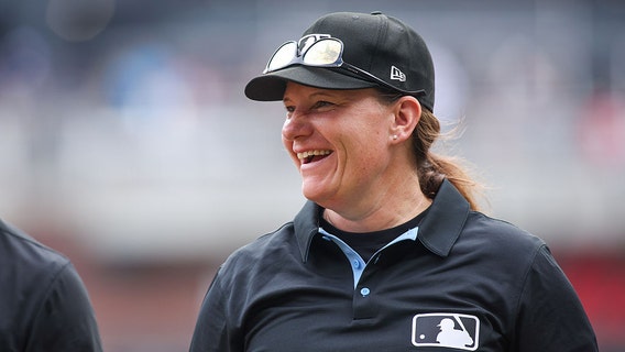 Jen Pawol makes history as 1st woman to umpire MLB regular-season game
