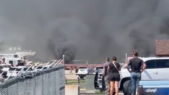 Plane crashes while landing in Montana, igniting fire