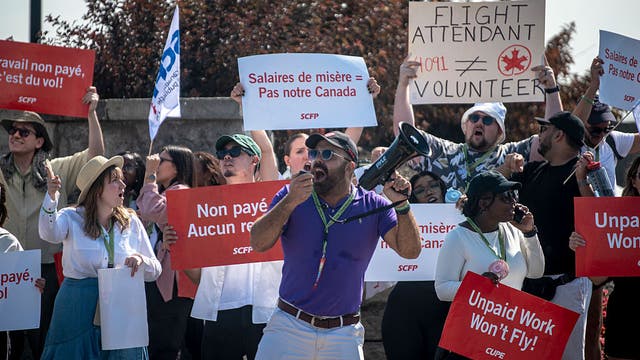 Air Canada delays flight restart as union defies back-to-work order
