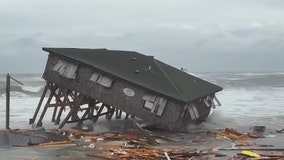 5 homes collapse as hurricanes slam North Carolina’s Outer Banks