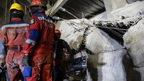 Dozens of students presumed buried under rubble of school in Indonesia