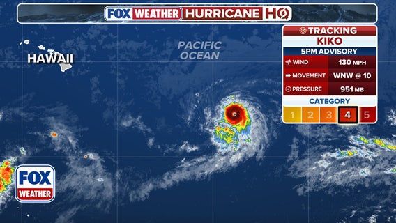 Hawaii turns watchful eye to Hurricane Kiko as storm returns to Category 4 strength