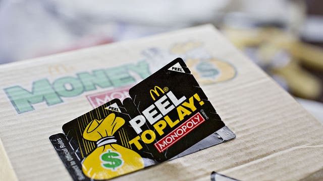 McDonald’s bringing back Monopoly game next month