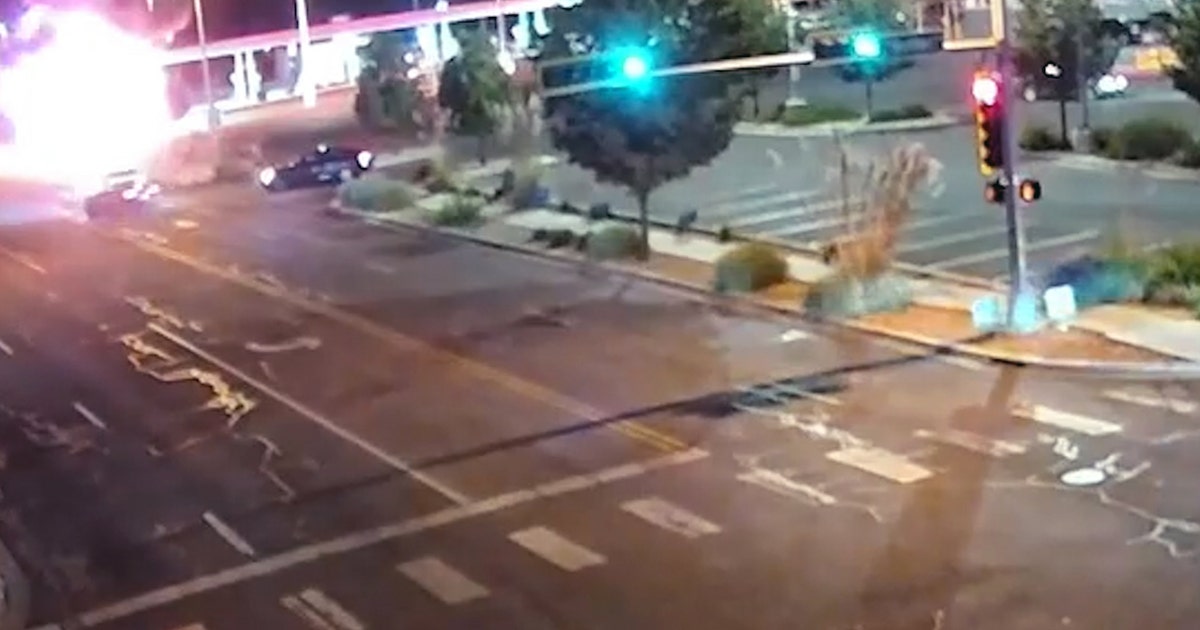 Watch: Car immediately bursts into flames after street-racing crash ...