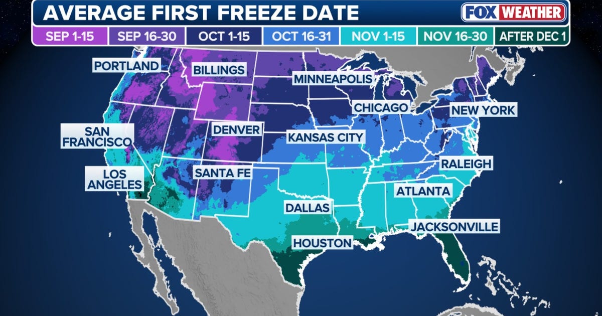 Here’s when to expect the first freeze of the season | FOX 4 Dallas ...
