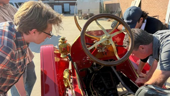 Students learn skills of restoring vintage cars in one-of-a-kind program at Kansas college