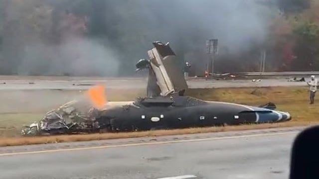 Husband, wife killed in fiery plane crash on Massachusetts highway