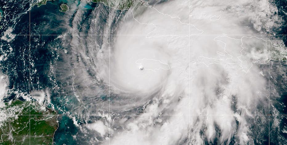 Hurricane Melissa intensifies with storm expected to make landfall in Jamaica on Tuesday