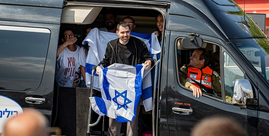 Watch live: Hamas releases final group of Israeli hostages as Trump visits the region